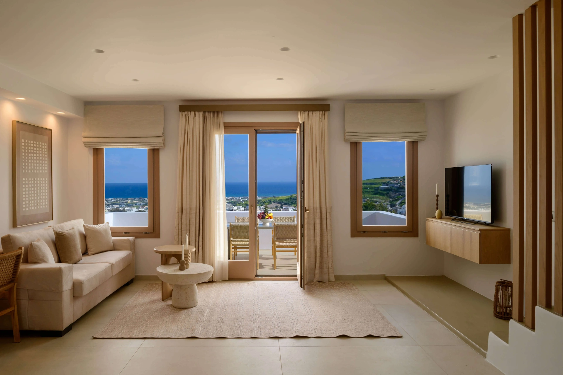 Newly built luxury villa in Santorini